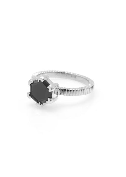 Ring | Harmony (Black Spinel/Silver)