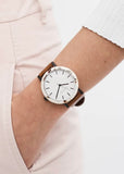 Watch | The Resin (Nougat Shell, White Dial, Tan Strap)