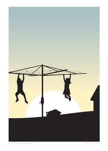 Art Print | Bringing in the Washing