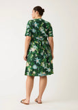 Dress | Terra Short Sleeve Wrap (Garden)