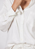 Shirt | Jacque Linen (Ecru/ Black Stripe)