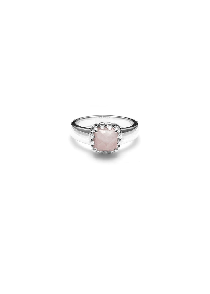 Ring | Baby Claw (Rose Quartz/Sterling Silver)