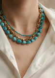 Necklace | Turquoise Sequence (Turquoise/Gold)