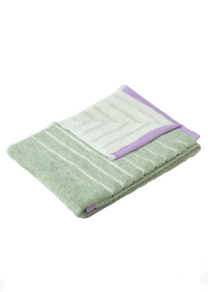 Towel | Large (Green/Pink)