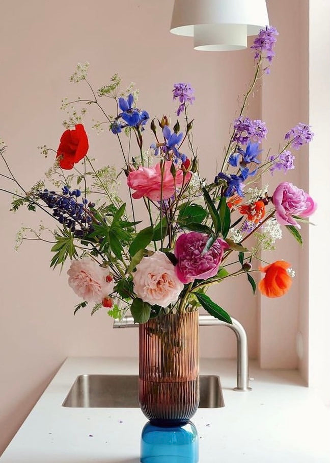 Vase | Flair (Blue/Burgundy)