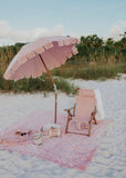 Beach Blanket | Dusky Pink Checker (XL)