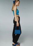 Bag | Paloma Mini Tote (Cobalt Wet Recycled Croc)