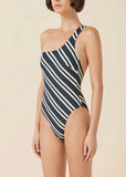 Swimwear | One Piece (Black & Bone Stripe)
