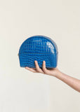 Pouch | Circulo Essentials (Cobalt Wet Recycled Croc)