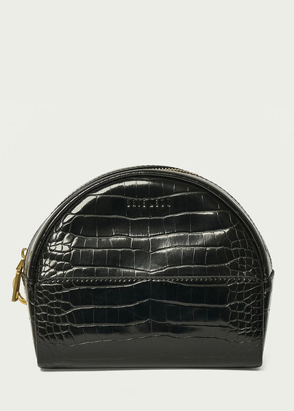 Pouch | Circulo Essentials (Black Brushed Recycled Croc)