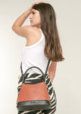 Bag | Chloe (Two Tone Rust/Black Recycled PU)