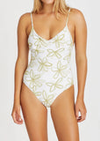Swimwear | Flower One Piece (Olive)