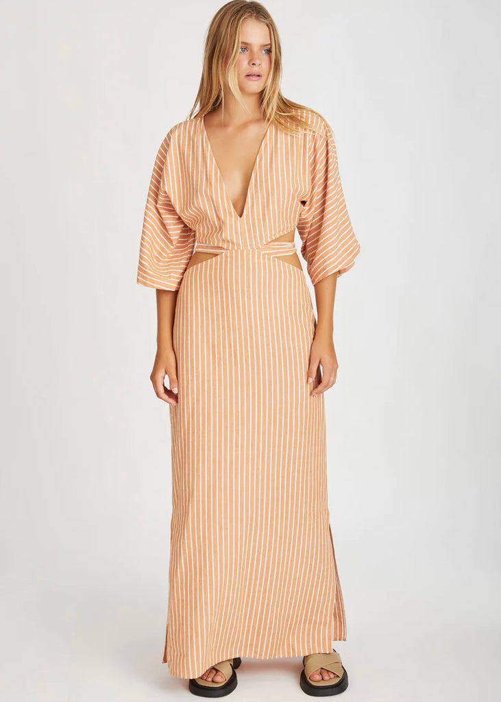 Dress | Tangerine Stripe (Tangerine White)