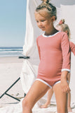 Swimwear | Mini Rib Rashie Onesie (Avocado)
