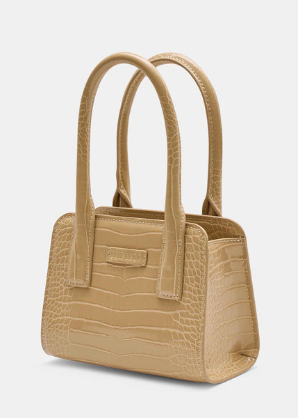 Bag | Paloma Mini Tote (Sand Brushed Recycled Croc)