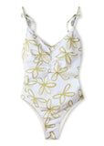 Swimwear | Flower One Piece (Olive)