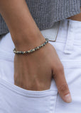 Bracelet | Amuleto Dalmatian Jasper (Sterling Silver 4mm)