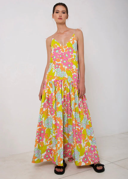 Dress | Drop Waist Maxi (En-Flowered)