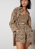 Shirt | Tie Up Oversized (Tiger)