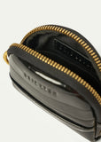 Coin Purse | Circulo (Black Brushed Recycled Croc)
