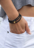 Bracelet | Amuleto Onyx (Gold 4mm)