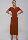 Dress | Lisa Rib (Russet Brown)