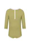 Swimwear | Mini Rib Rashie Onesie (Avocado)