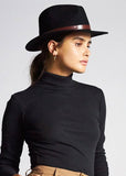 Hat | Messer Adjustable Fedora (Black/Brown)