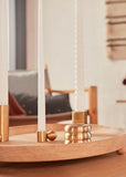 Candleholder | Palloa High (Brushed Brass)