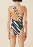 Swimwear | One Piece (Black & Bone Stripe)