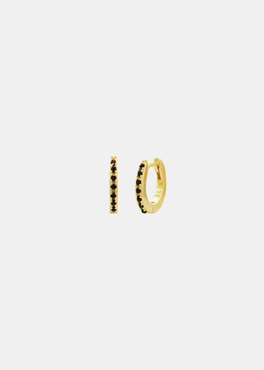 Earring | Mini Rock Huggies (Gold)
