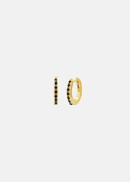 Earring | Mini Rock Huggies (Gold)