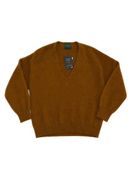 Lothlorian Cavern V neck jumper in gold