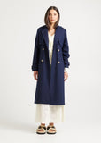 Coat | Trench (Dark Navy)