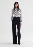 Model wearing Taylor Introduction black pant
