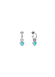 Earring | Love Anchor (Silver/Opal)