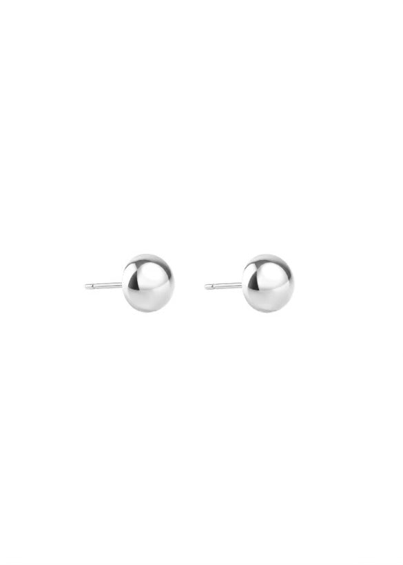 Earrings | Dome Stud (Silver)