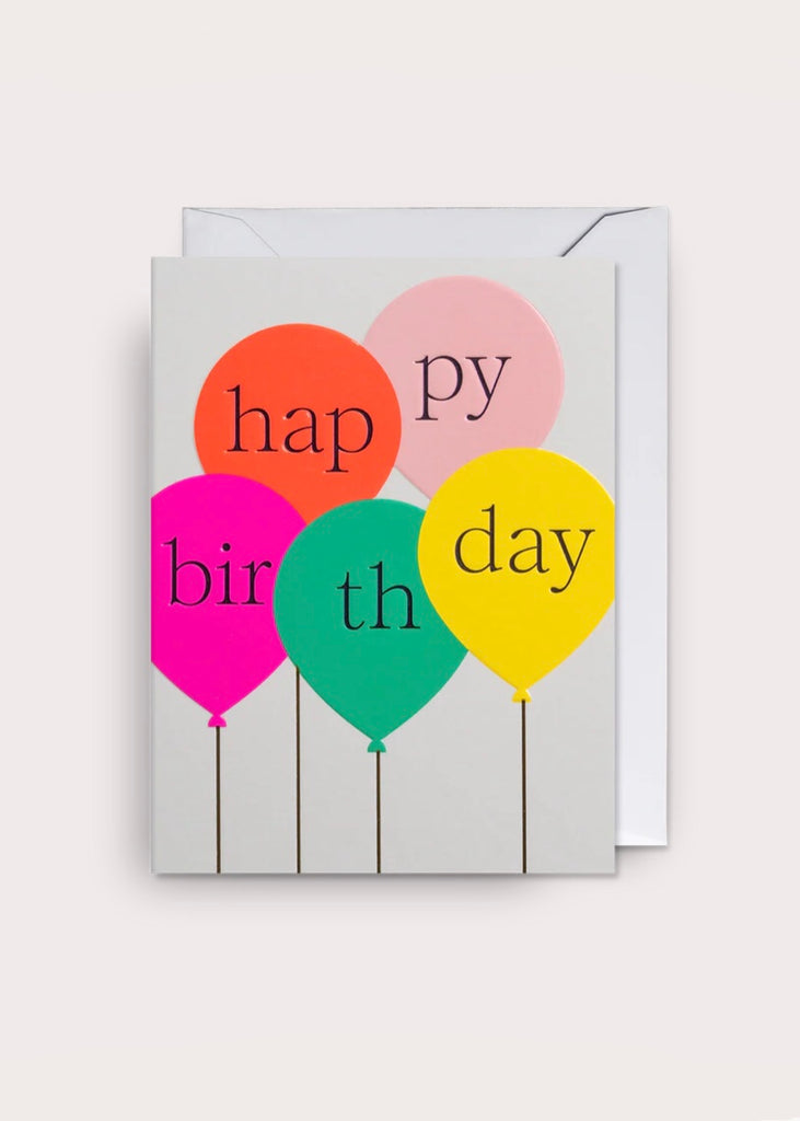 Card | Happy Birthday Neon Balloons