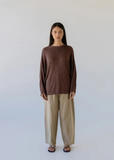 Jumper | Relaxed Knit Pullover (Cocoa)