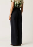 Back view of Nancybird Charlotte Steel Blue pants