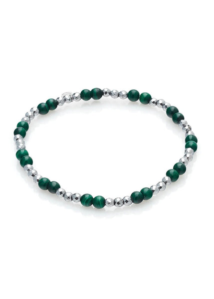 Bracelet | Sequence (Green Malachite/Silver)