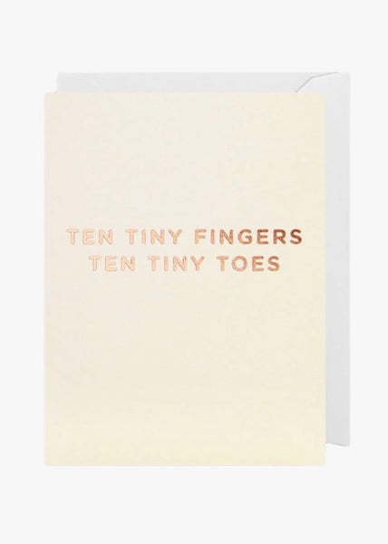 Card | Ten Tiny Fingers Ten Tiny Toes