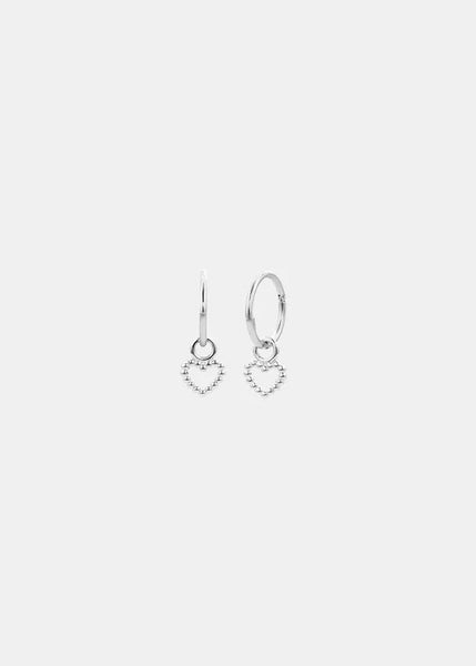 Earrings | Dotty Love Sleepers (Silver)