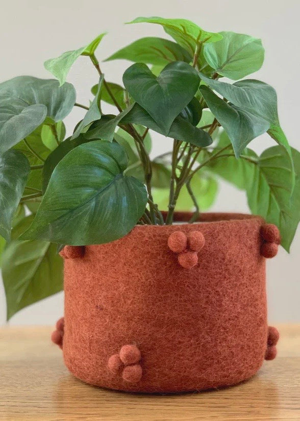 Plant Pot Holder | Bobble (Rust)