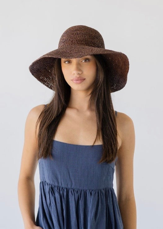 Hat | Raffia Wide brim (Earth)