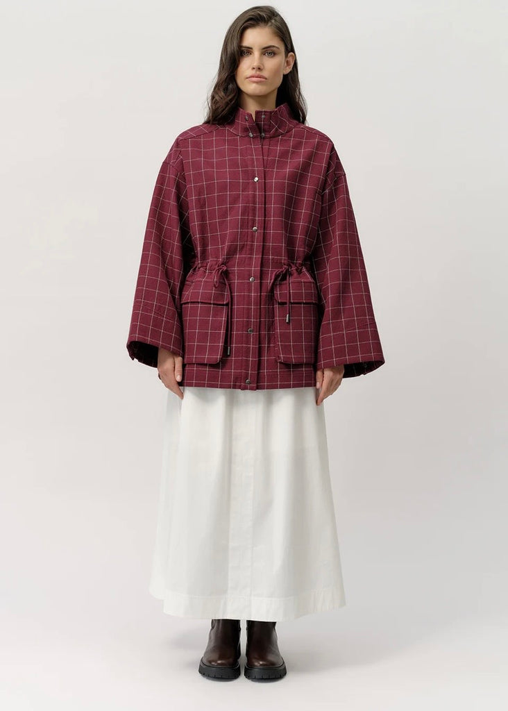 Jacket | Lawson (Port Wine Check)