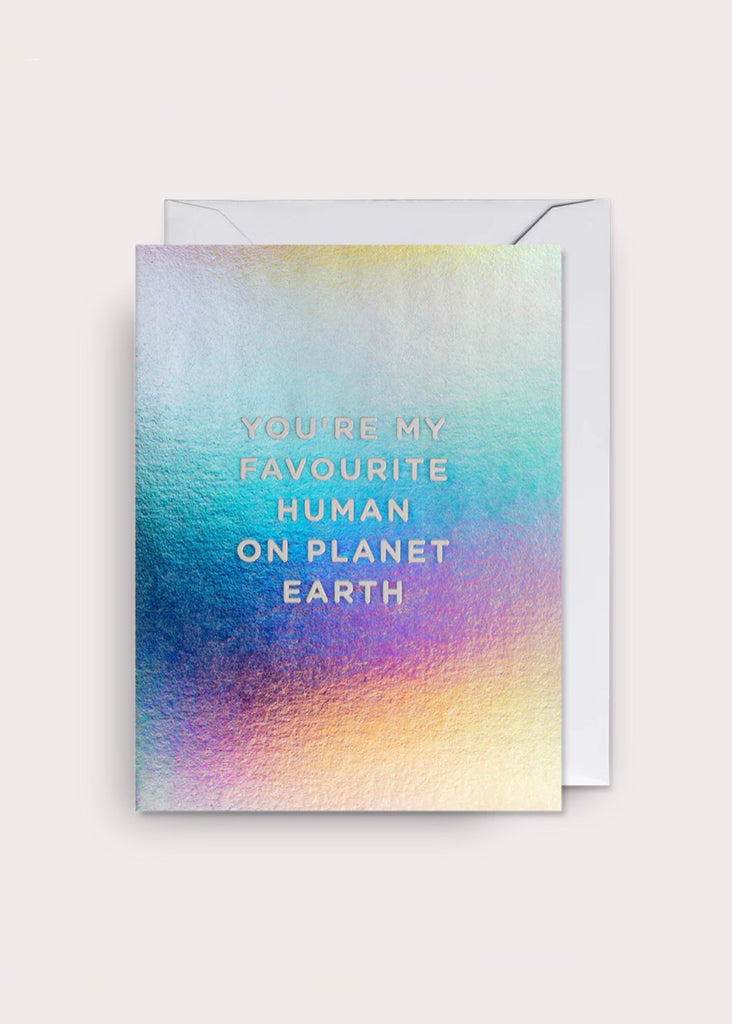 Card | You’re My Favourite Human on Planet Earth