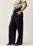 Side view of Charlotte Steel Blue pants