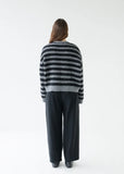 Cardigan | Alpaca (Graphite Stripe)