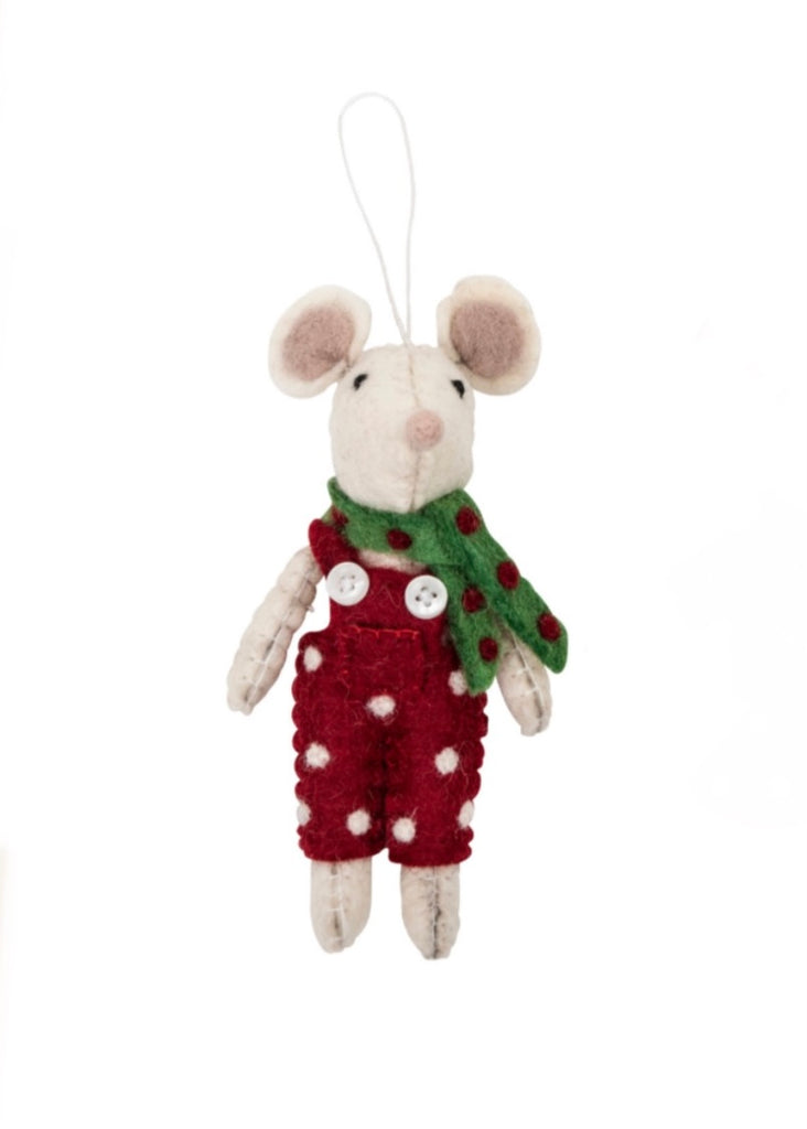 Decoration | Red Christmas Mouse (Boy)